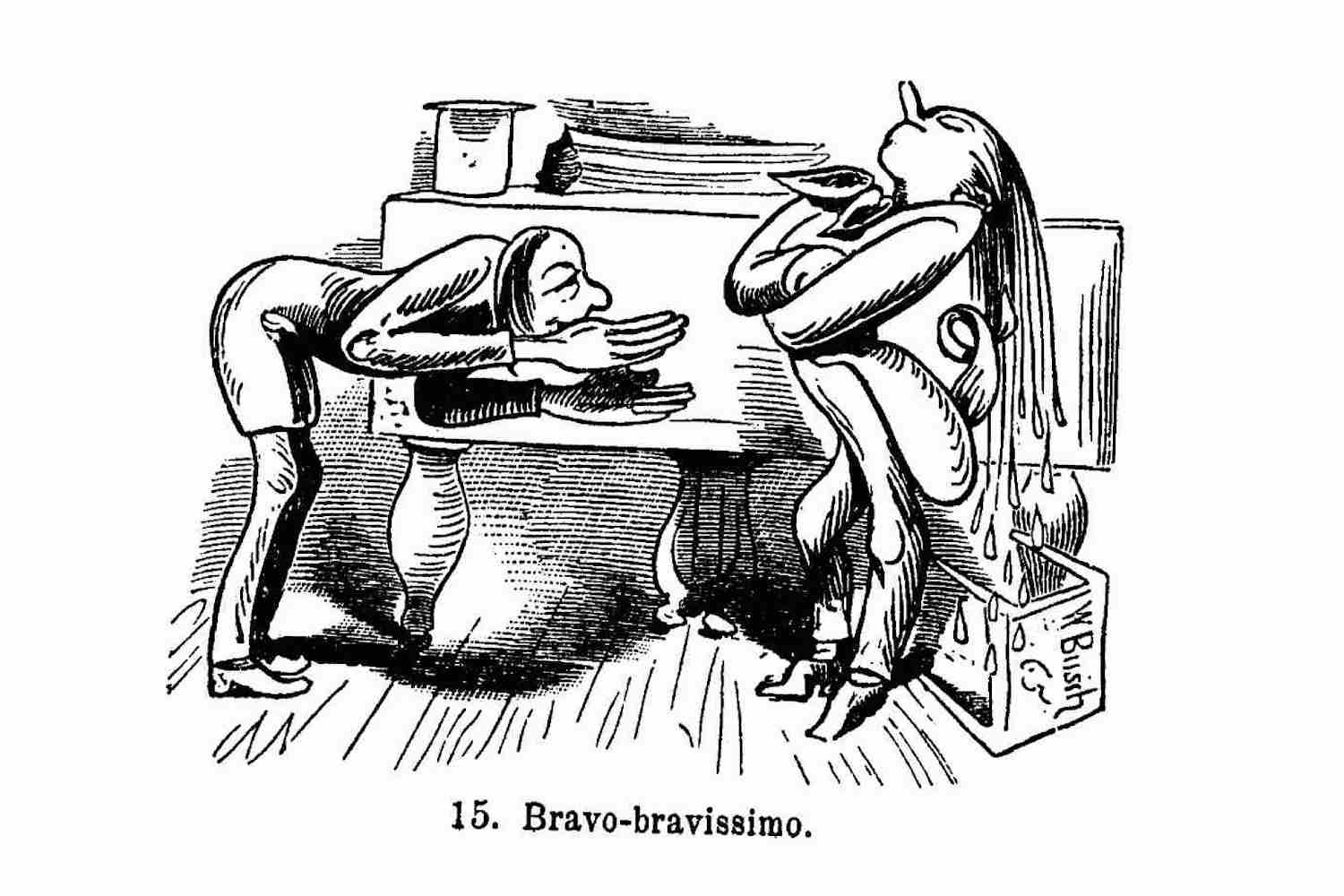 “Bravo Bravissimo” aus Wilhelm Busch, Der Virtuos