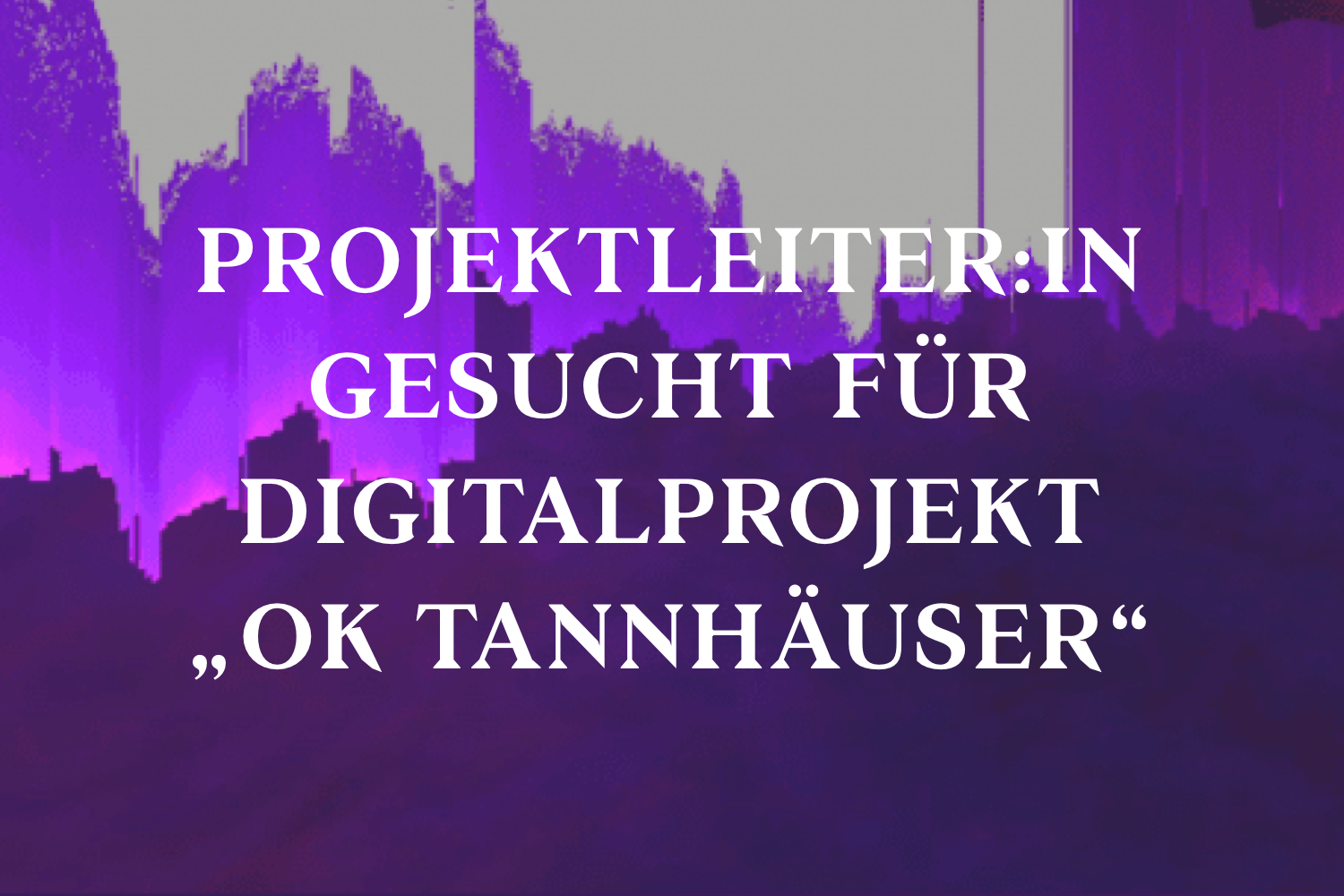 Bild - Projektleiter:in für Digitalprojekt gesucht!